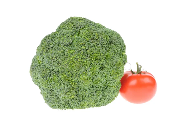 Brokoli terisolasi di atas putih — Stok Foto