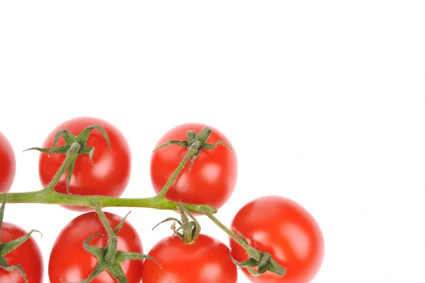 Czerwone pomidory na białym tle na białym tle — Zdjęcie stockowe