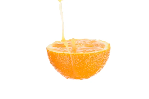 Jus d'orange avec éclaboussures — Photo