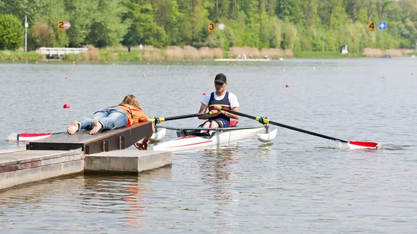 Roeien start — Stockfoto