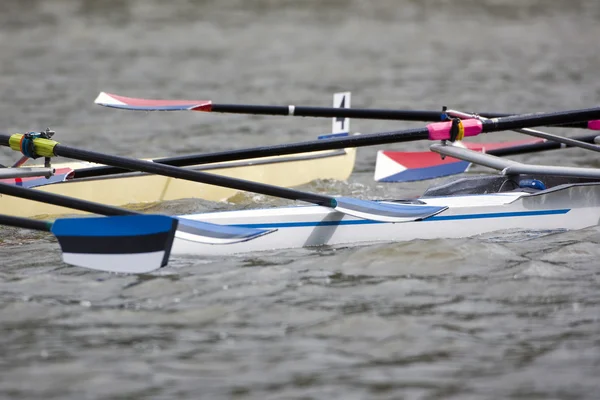 Rowing boat collision — Stock Photo, Image