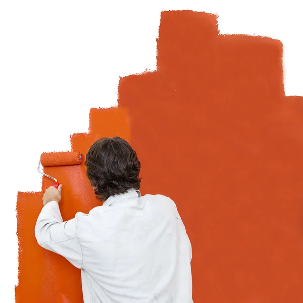 Pintar una pared — Foto de Stock