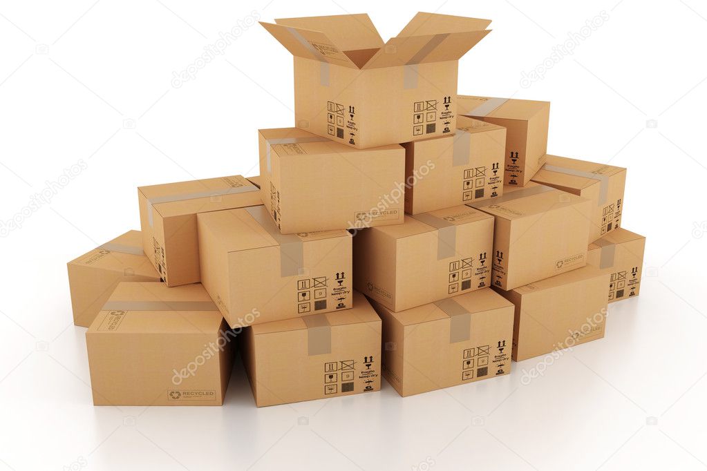 3d cardboard box