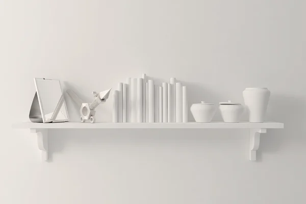 3D-klei render van interieur decoratie — Stockfoto