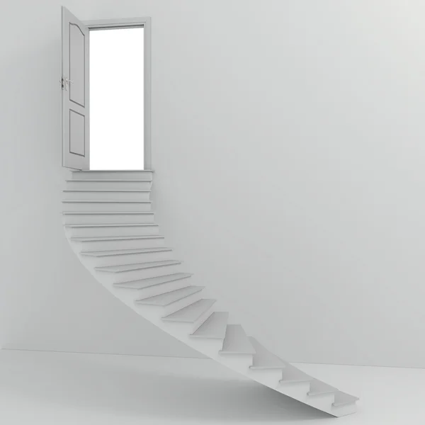 Трехступенчатая лестница — стоковое фото