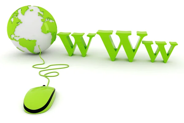 3d World Wide Web Konzept — Stockfoto