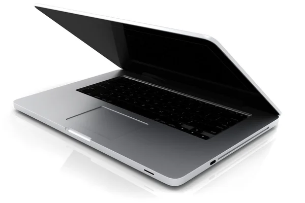 3D laptopa na białym tle — Zdjęcie stockowe