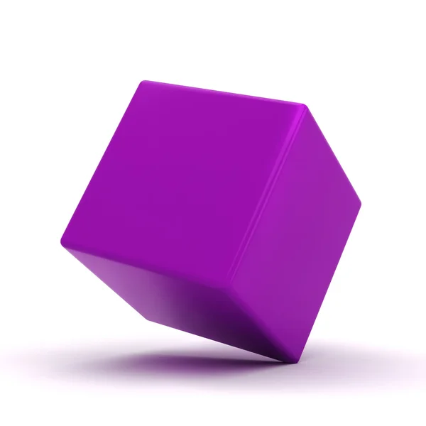 3d cubes colorés, sur fond blanc — Photo