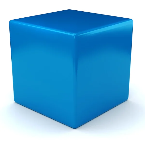 3d cubes colorés, sur fond blanc — Photo