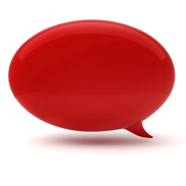 3d bubble talk, on white background — Stock Photo, Image
