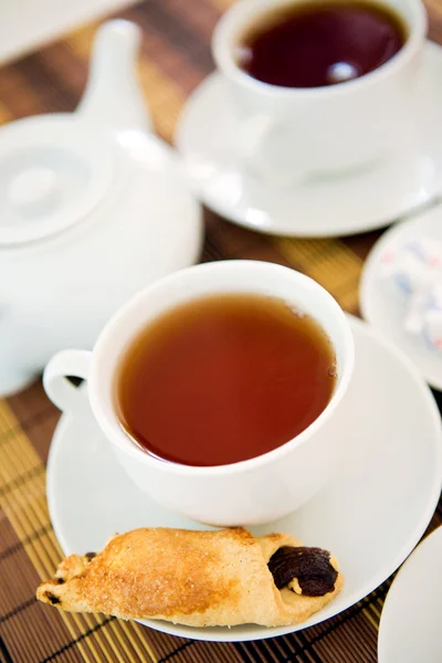 Завтрак с чаем — стоковое фото