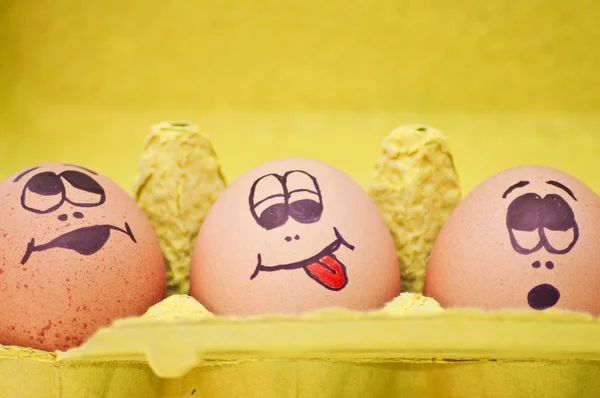 Teste d'uovo — Foto Stock