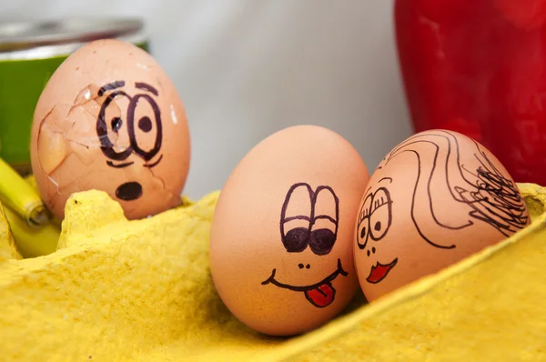 Teste d'uovo — Foto Stock