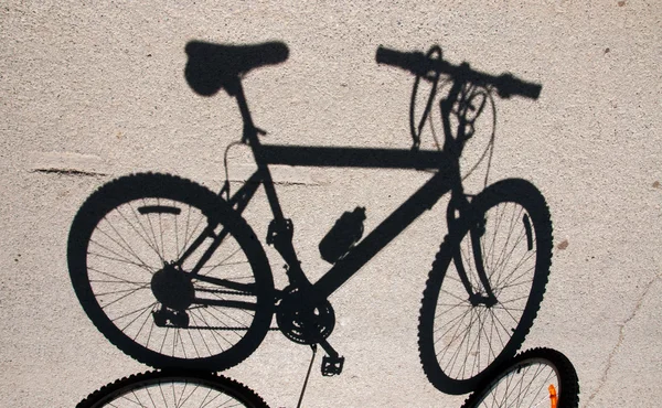 Rower cień — Zdjęcie stockowe