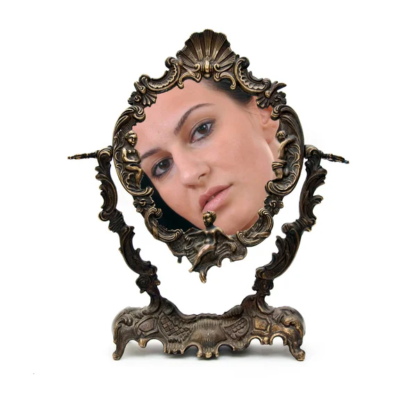 빈티지 거울 — 스톡 사진