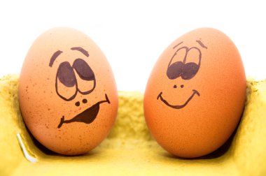 Egg heads clipart