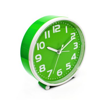 Green Clock clipart