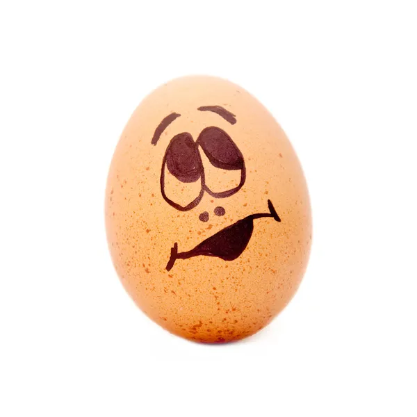 Egg head, shy — Stock Photo, Image