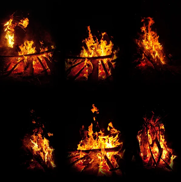 Fuego ardiente — Foto de Stock