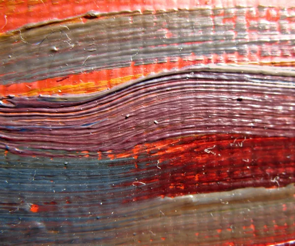 A fragment of the canvas with oil paints. Background. Macro — Stock Photo, Image