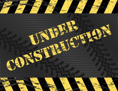 Grunge Under Construction Website Background clipart