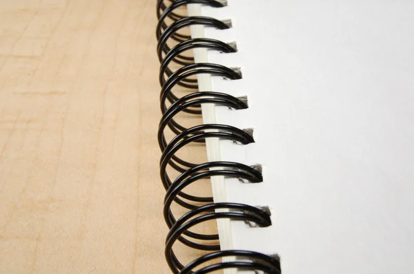 Close-up van een schets pad binder — Stockfoto