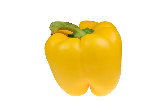 A Yellow Bell Pepper Isolated on White — Stock Photo, Image