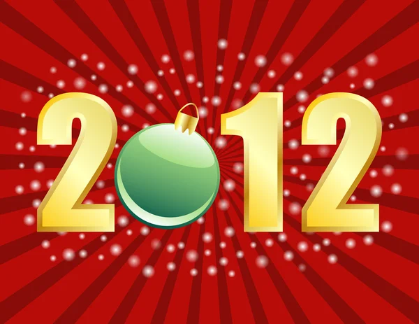 2012 New Years or Christmas Background — Stock Vector
