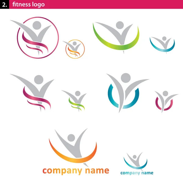Logo Fitness Royalty Free Stock Vektory