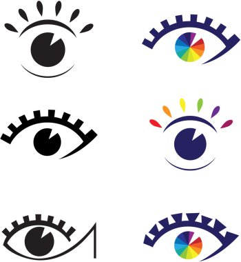 Icons of eyes.
