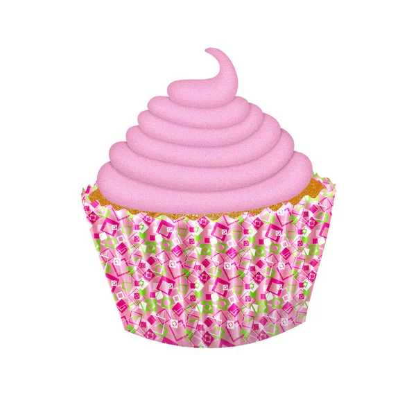 Mooie cupcake — Stockvector