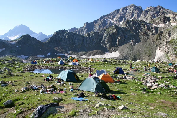 Campamento turístico Imagen de stock