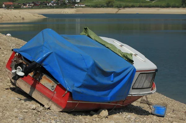 stock image Boat and lake