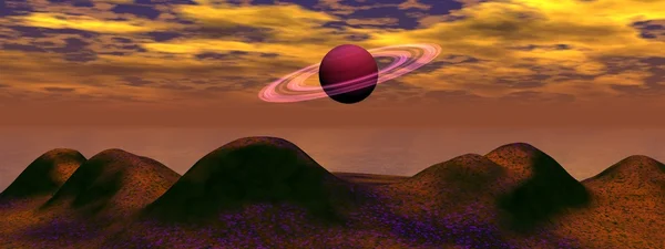 Планета Сатрун — стоковое фото