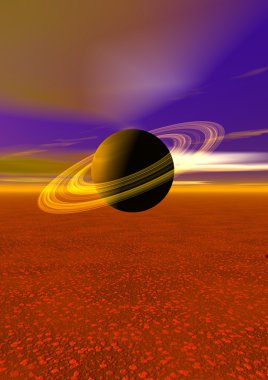 Planet yellow clipart