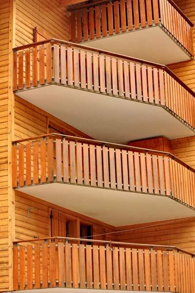 Balkon braun — Stockfoto