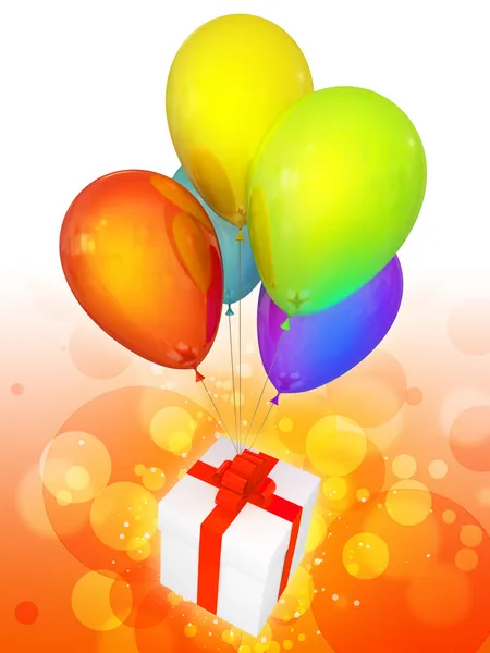 Party ballonok színes és szép. modern holiday celebration dekorációs játé — Stock Fotó