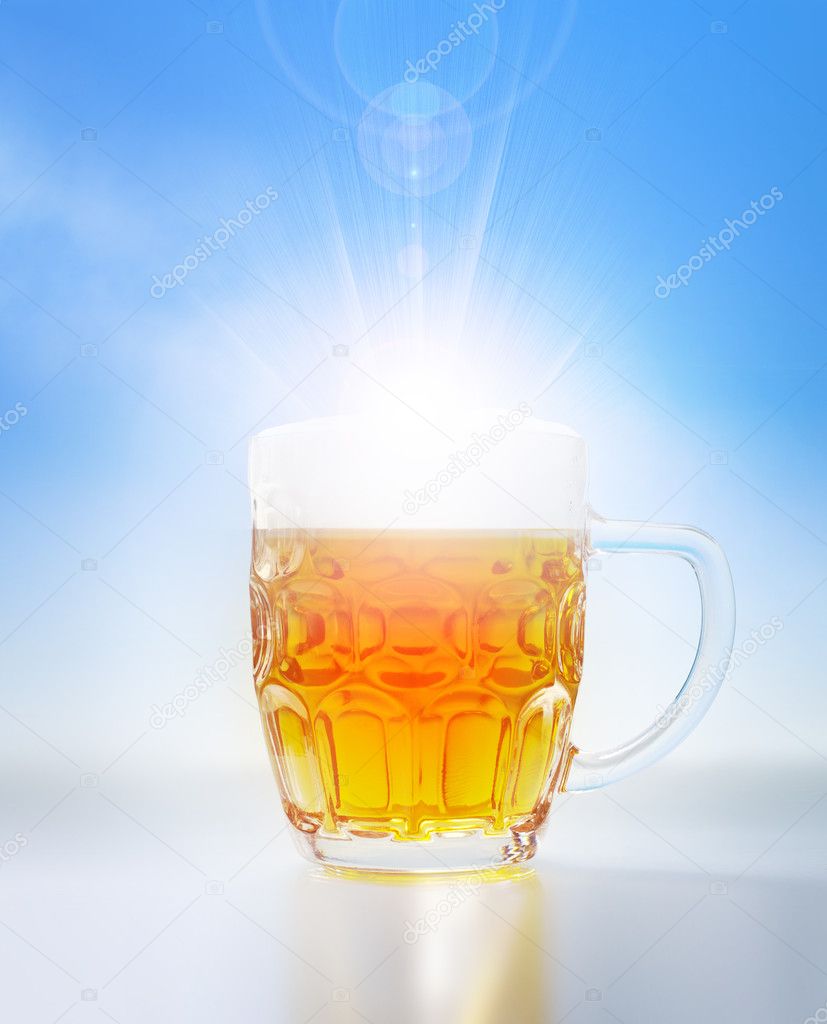 Shining beer