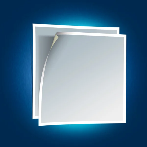 Photo frame on blue background — Stock Photo, Image