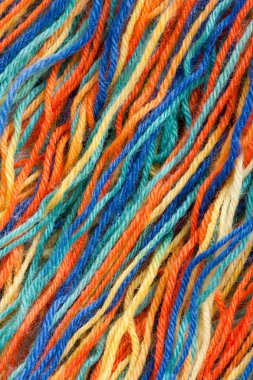 Close-up of colorful threads clipart