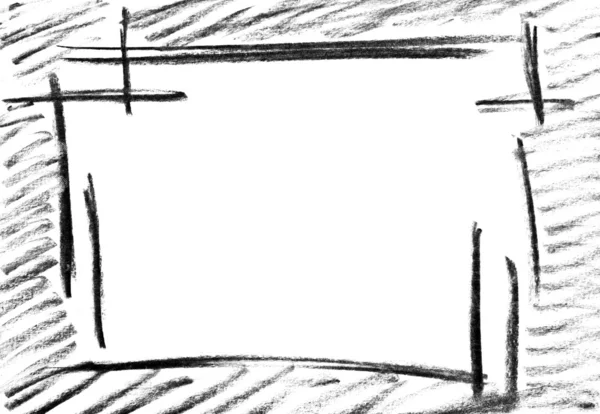 빈 프레임의 연필 스케치 — 스톡 사진