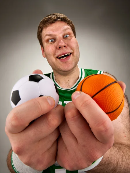 Překvapený basketbalový hráč — Stock fotografie