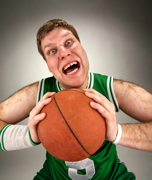 奇妙なバスケット ボール選手 — ストック写真