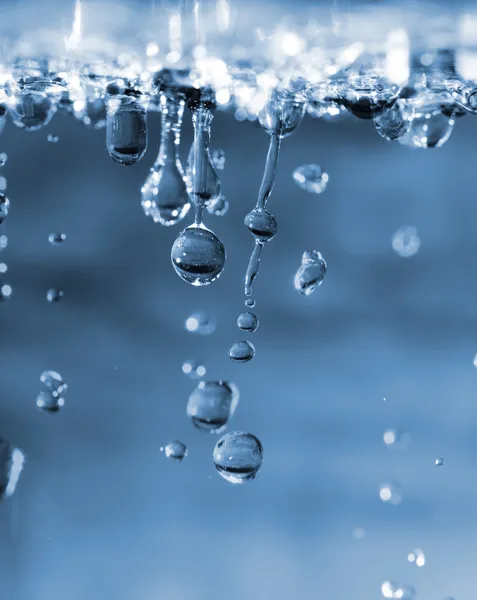 Extra close-up van waterdruppels — Stockfoto