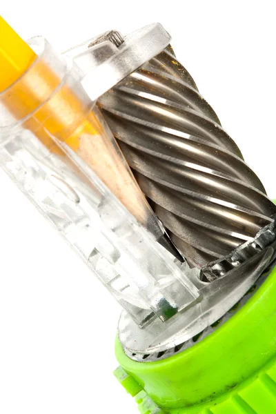 Pencil sharpener mechanism — Stock Photo, Image