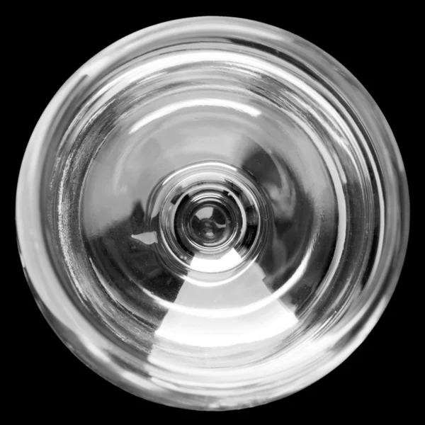Wineglass isolated on black — Stock Photo, Image