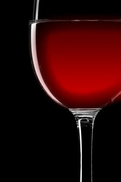 Червоне вино, wineglass — стокове фото