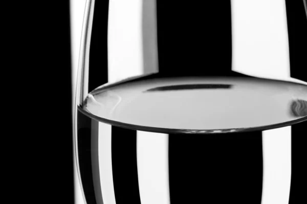 Striped glass of water — Stock Photo, Image
