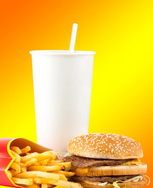 Set fast food — Foto Stock