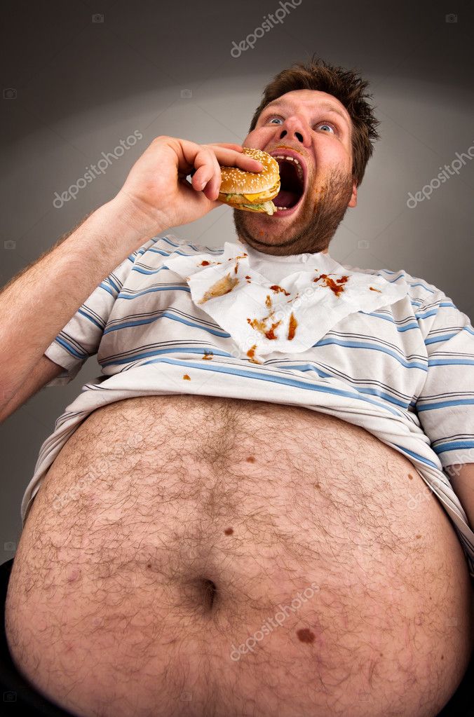 man  eating